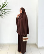 Abaya & Khimar INAYA - Marron