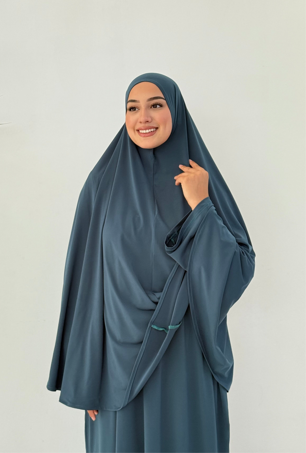 Abaya & Khimar INAYA - Bleu Pétrole