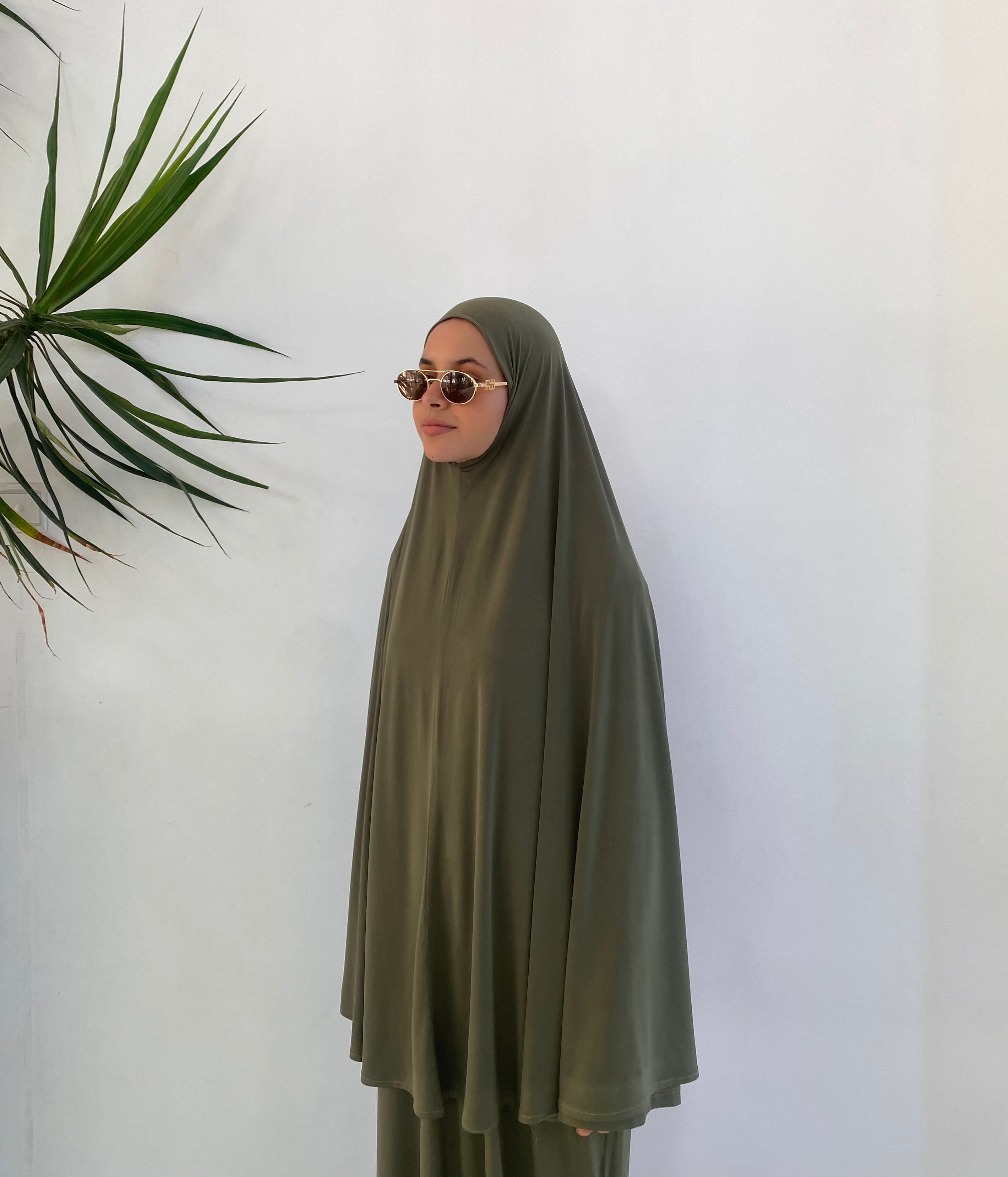 Abaya & Khimar INAYA - Vert militaire
