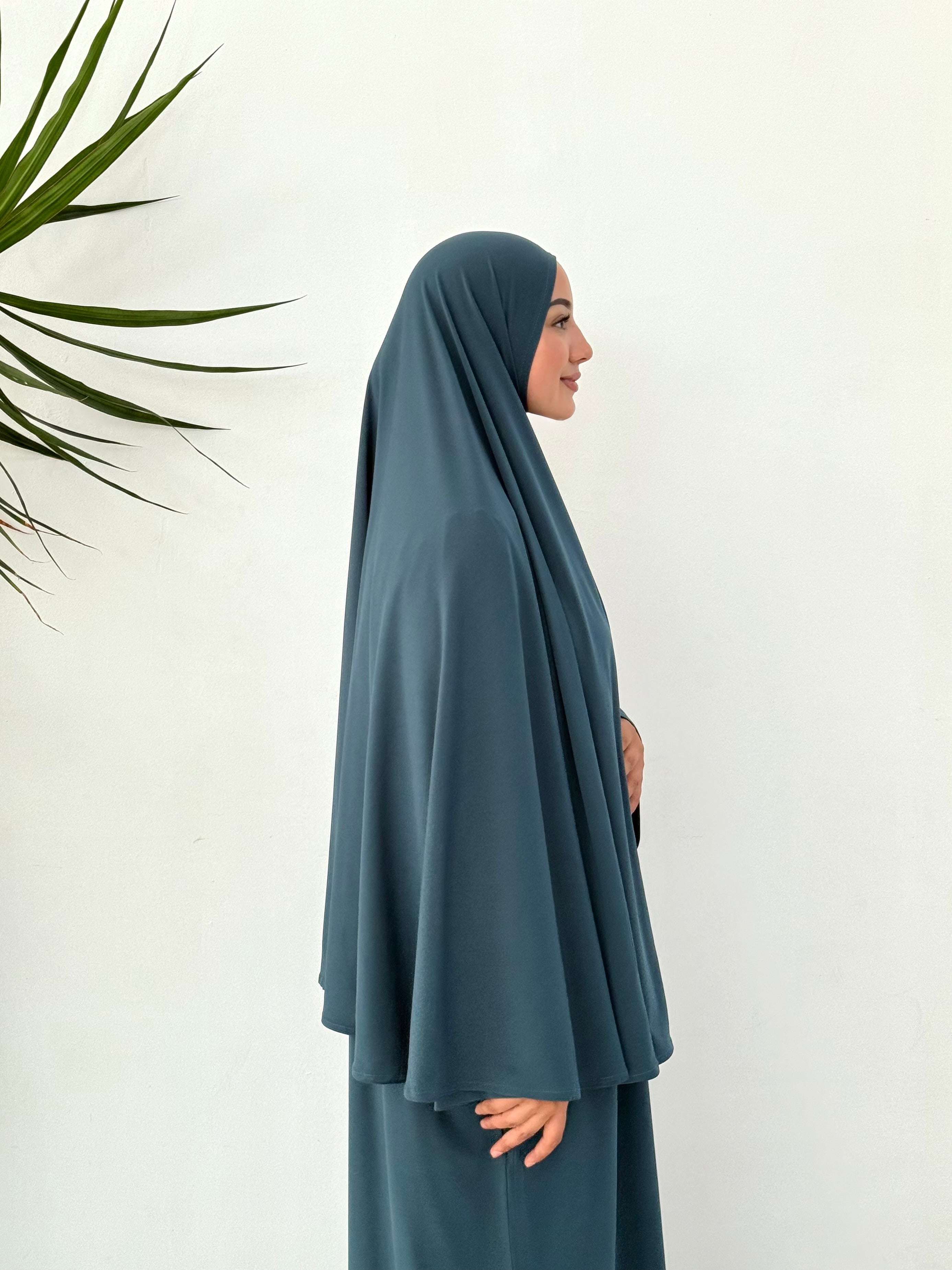 Abaya & Khimar INAYA - Bleu Pétrole