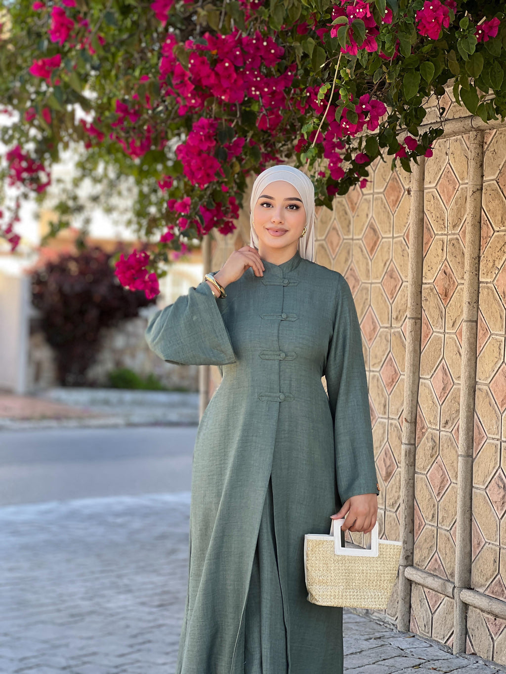 ROBE ALMA - VERT MILITAIRE