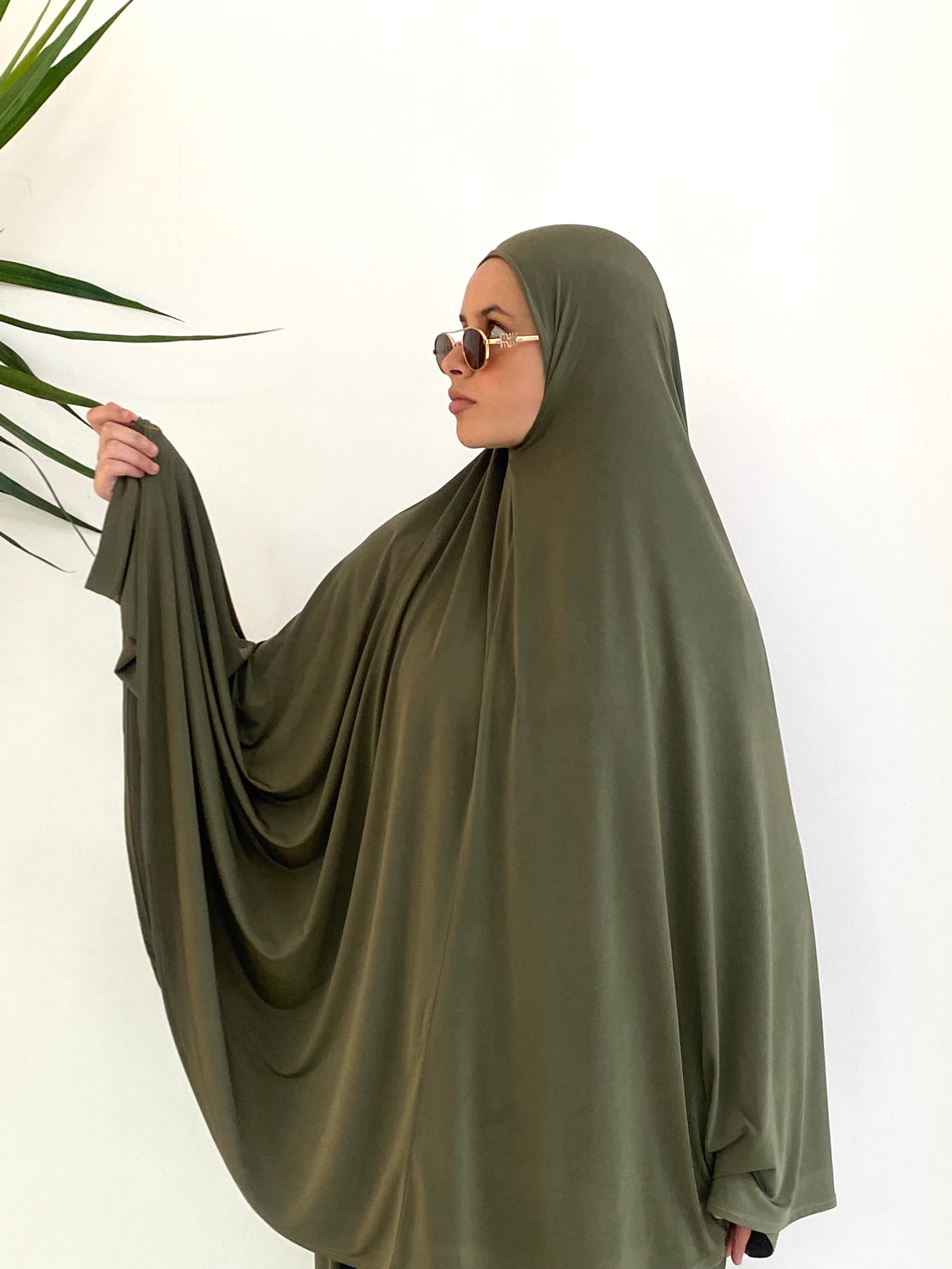 Abaya & Khimar INAYA - Vert militaire