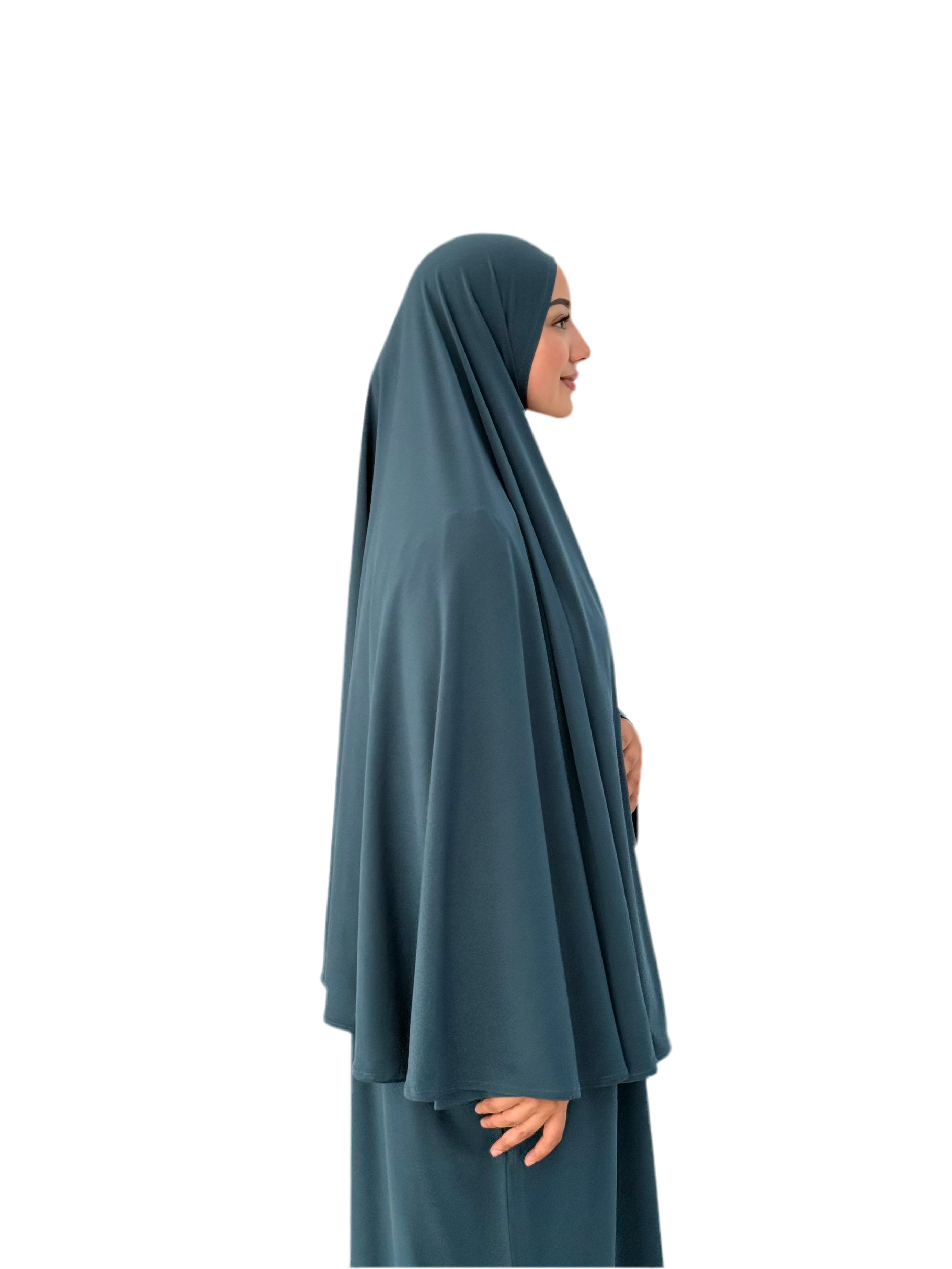 Abaya & Khimar INAYA - Bleu Pétrole