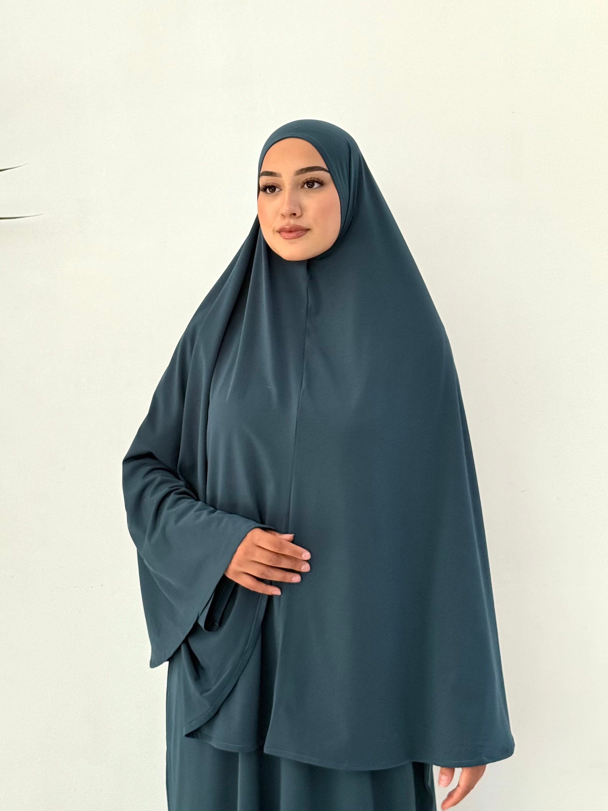 Abaya & Khimar INAYA - Bleu Pétrole