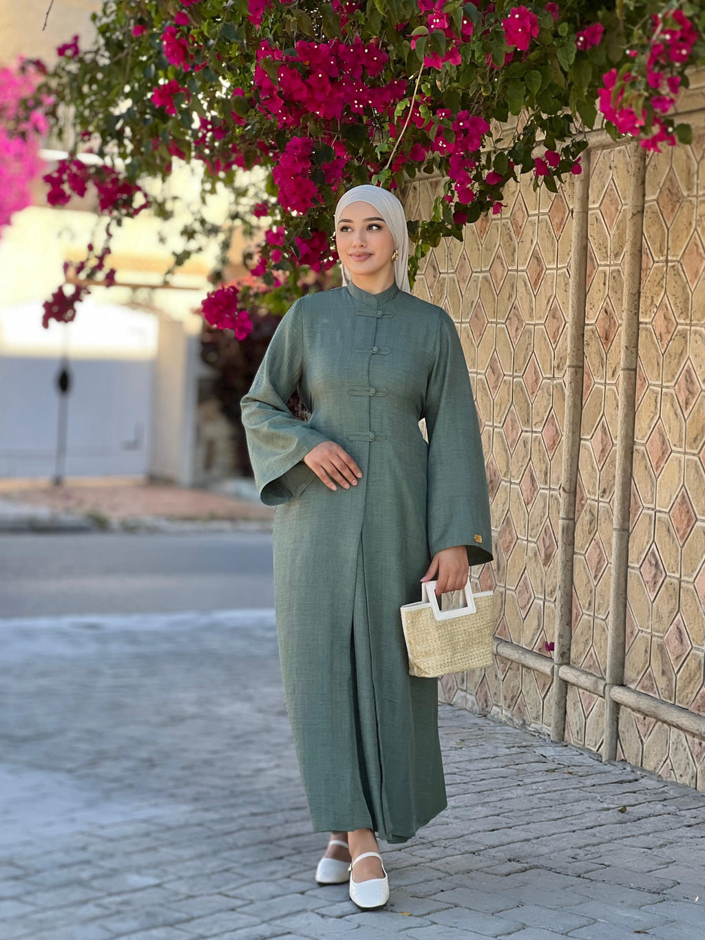 ROBE ALMA - VERT MILITAIRE