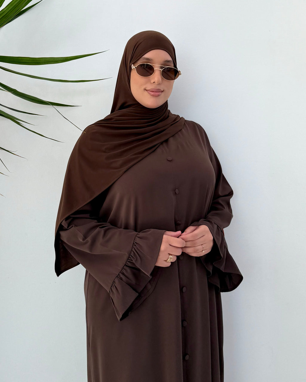 Abaya SAFIYAH - Marron Foncé
