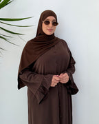 Abaya SAFIYAH - Marron Foncé