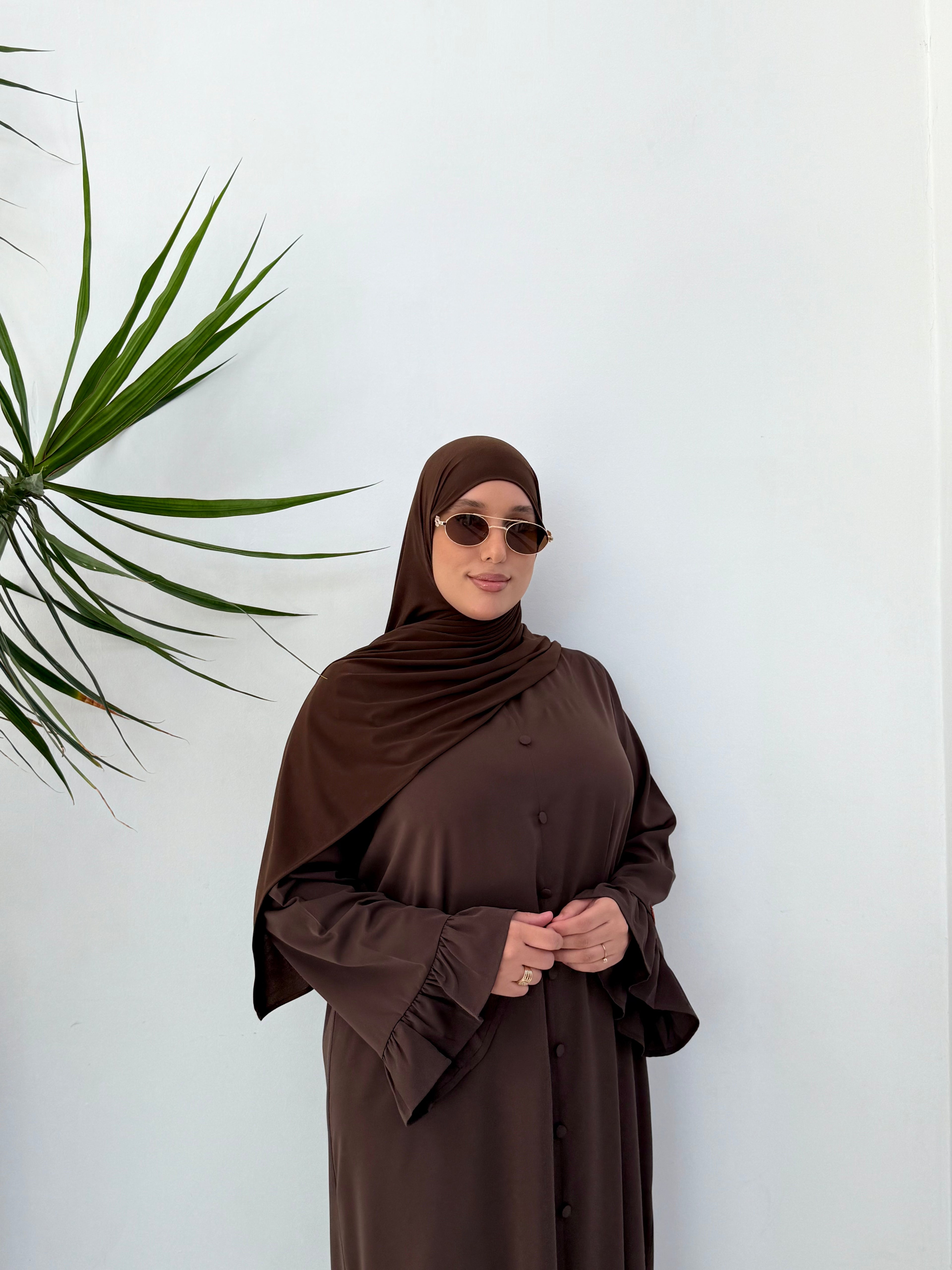 Abaya SAFIYAH - Marron Foncé