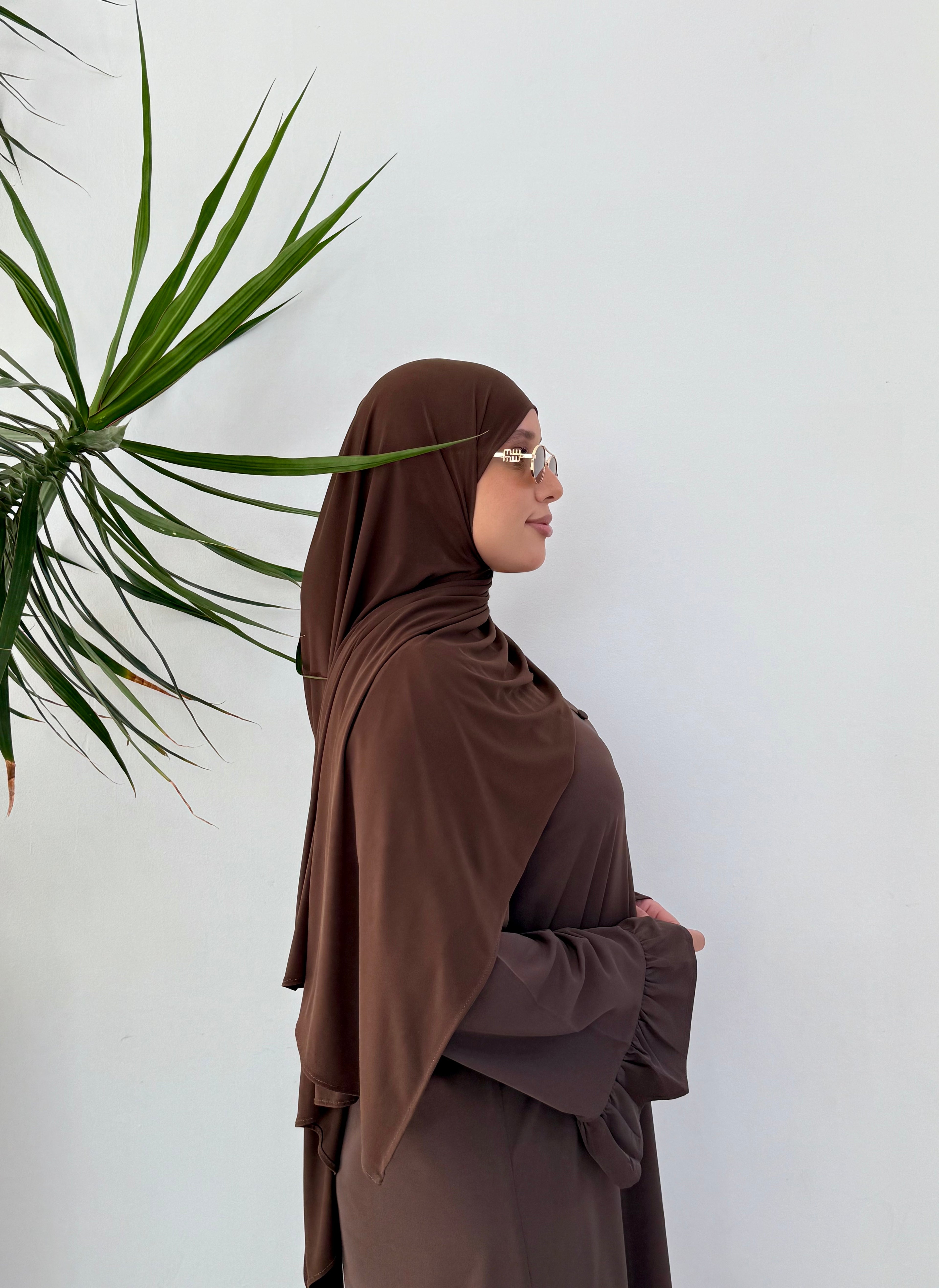 Abaya SAFIYAH - Marron Foncé